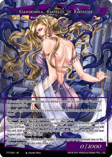 Gandennia, Witch of Sympathy // Gandennia, Empress of Empathy (TTT-051 JR), Thoth of the Trinity — Force of Will card price