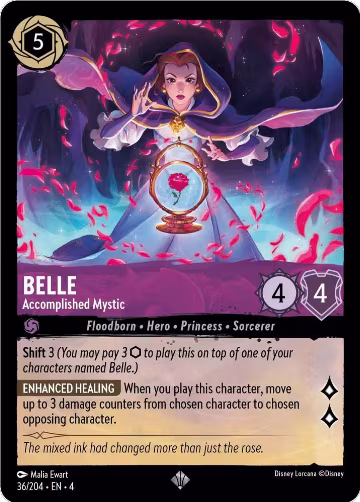 Belle - Accomplished Mystic (36/204), Ursula's Return — Lorcana card price