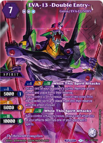 EVA-13 -Double Entry- (Box Topper) (CB01-019), Collaboration Booster 01: Halo of Awakening — Battle Spirits card price