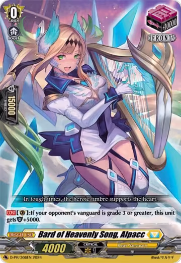 Bard of Heavenly Song, Alpacc (D-PR/366EN), D Promo Cards — Vanguard card price