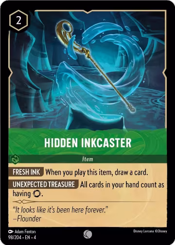 Hidden Inkcaster (98/204), Ursula's Return — Lorcana card price