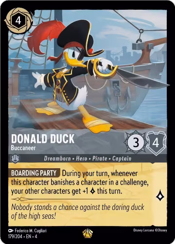 Donald Duck - Buccaneer (179/204), Ursula's Return — Lorcana card price
