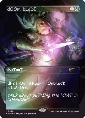 dOOm bLaDE (Rainbow Foil) (9990), Secret Lair Drop Series — Magic card price