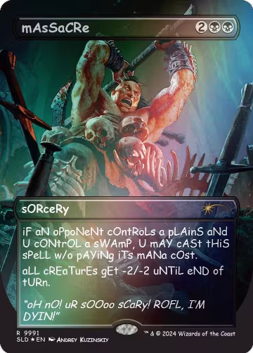 mAsSaCRe (Rainbow Foil) (9991), Secret Lair Drop Series — Magic card price
