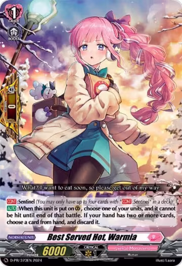 Best Served Hot, Warmia (D-PR/373EN), D Promo Cards — Vanguard card price