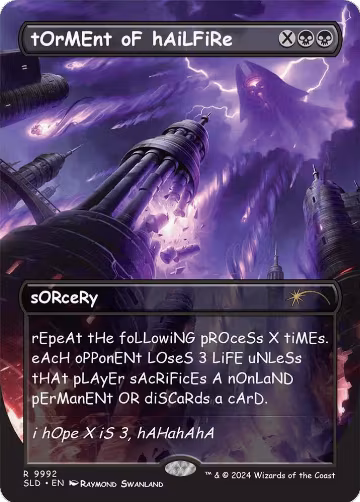 tOrMEnt oF hAiLFiRe (9992), Secret Lair Drop Series — Magic card price