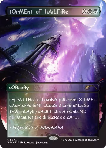 tOrMEnt oF hAiLFiRe (Rainbow Foil) (9992), Secret Lair Drop Series — Magic card price