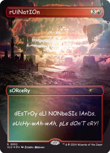 rUiNatIOn (Rainbow Foil) (9993), Secret Lair Drop Series — Magic card price