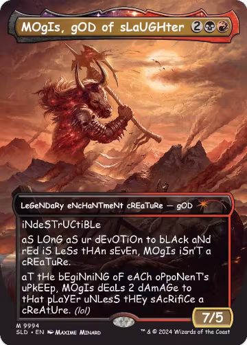 MOgIs, gOD of sLaUGHter (9994) (9994), Secret Lair Drop Series — Magic card price