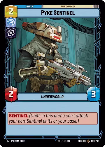 Pyke Sentinel (029/262), Shadows of the Galaxy — Star Wars card price