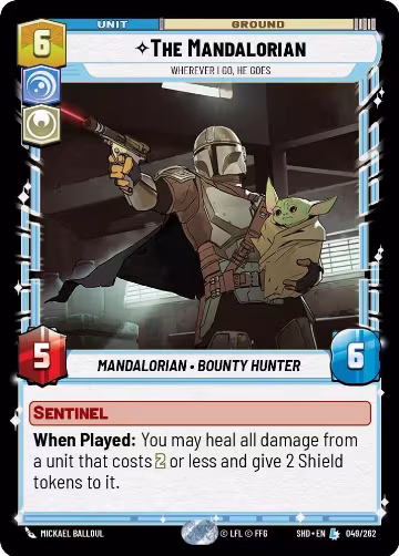 The Mandalorian - Wherever I Go, He Goes (049/262), Shadows of the Galaxy — Star Wars card price