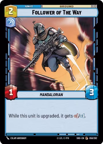 Follower of The Way (056/262), Shadows of the Galaxy — Star Wars card price