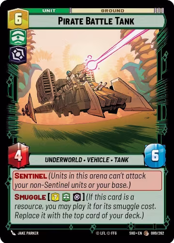 Pirate Battle Tank (089/262), Shadows of the Galaxy — Star Wars card price