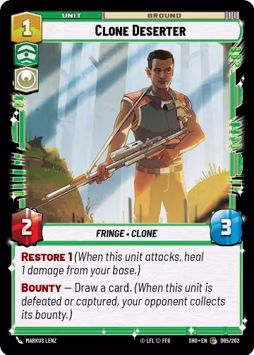 Clone Deserter (095/262), Shadows of the Galaxy — Star Wars card price
