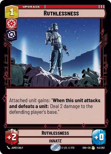 Ruthlessness (143/262), Shadows of the Galaxy — Star Wars card price