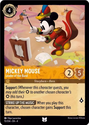 Mickey Mouse - Leader of the Band (15/204), Ursula's Return — Lorcana card price