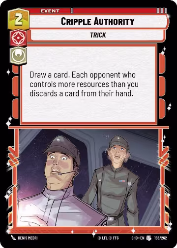 Cripple Authority (156/262), Shadows of the Galaxy — Star Wars card price