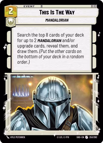 This Is The Way (253/262), Shadows of the Galaxy — Star Wars card price