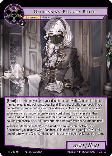 Gandennia's Beloved Butler (TTT-046 MR), Thoth of the Trinity — Force of Will card price