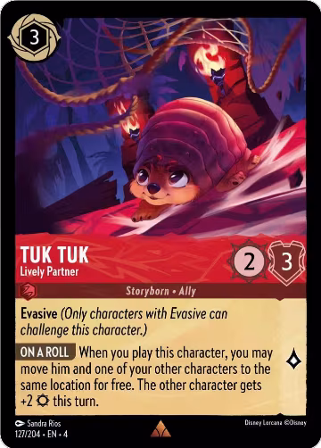 Tuk Tuk - Lively Partner (127/204), Ursula's Return — Lorcana card price