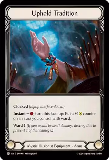 Uphold Tradition (ENG005), Blitz Deck: Part the Mistveil - Enigma — Flesh & Blood card price