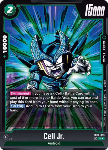 Cell Jr. - FB02-085 (Championship Pack 01) (FB02-085), Tournament and Championship Promos — DB Fusion card price