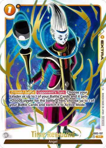 Time Rewound - FB02-137 (Championship Pack 01) (Gold) (FB02-137), Tournament and Championship Promos — DB Fusion card price