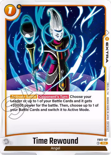 Time Rewound - FB02-137 (Championship Pack 01) (FB02-137), Tournament and Championship Promos — DB Fusion card price
