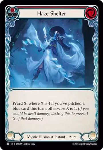 Haze Shelter (ENG009), Blitz Deck: Part the Mistveil - Enigma — Flesh & Blood card price