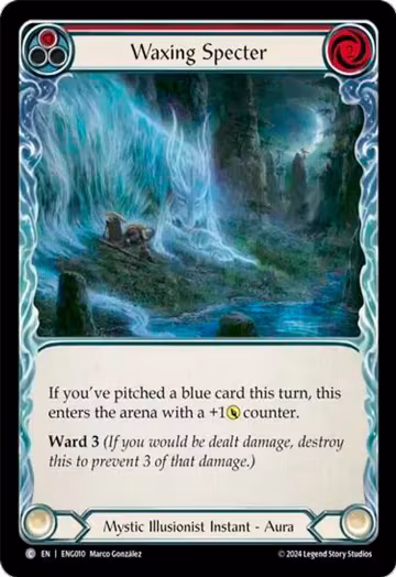 Waxing Specter (ENG010), Blitz Deck: Part the Mistveil - Enigma — Flesh & Blood card price