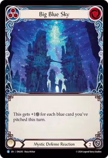 Big Blue Sky (ENG015), Blitz Deck: Part the Mistveil - Enigma — Flesh & Blood card price