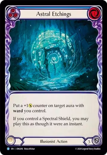 Astral Etchings (ENG016), Blitz Deck: Part the Mistveil - Enigma — Flesh & Blood card price