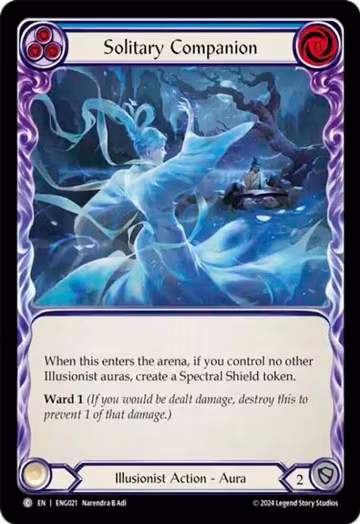 Solitary Companion (ENG021), Blitz Deck: Part the Mistveil - Enigma — Flesh & Blood card price