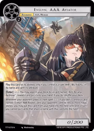 Evelyn, AAA Aviator (TTT-073 N), Thoth of the Trinity — Force of Will card price