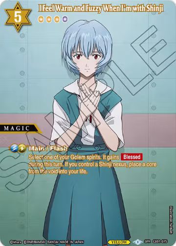 I Feel Warm and Fuzzy When I'm with Shinji (SPR) (CB01-075), Collaboration Booster 01: Halo of Awakening — Battle Spirits card price