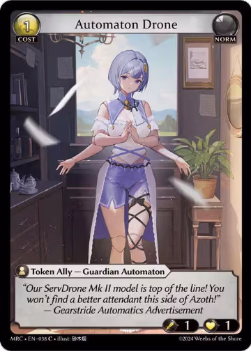 Automaton Drone (038), Mercurial Heart — Grand Archive card price
