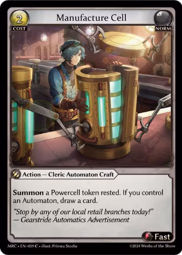Manufacture Cell (059), Mercurial Heart — Grand Archive card price