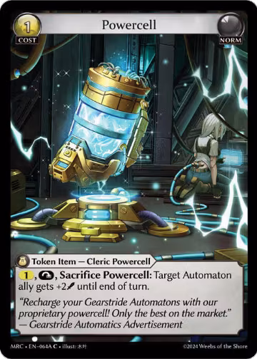Powercell (64A) (64A), Mercurial Heart — Grand Archive card price
