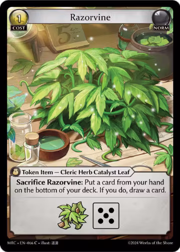 Razorvine (066), Mercurial Heart — Grand Archive card price
