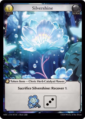 Silvershine (072), Mercurial Heart — Grand Archive card price