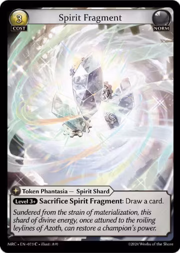 Spirit Fragment (073), Mercurial Heart — Grand Archive card price
