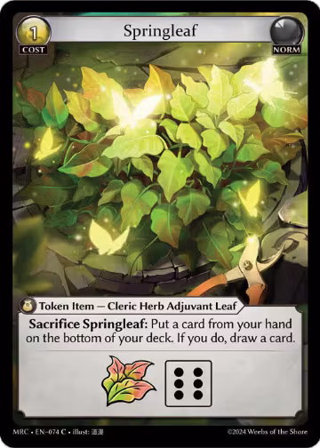 Springleaf (074), Mercurial Heart — Grand Archive card price