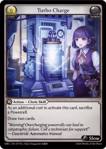 Turbo Charge (077), Mercurial Heart — Grand Archive card price