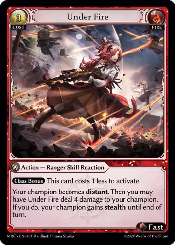 Under Fire (101), Mercurial Heart — Grand Archive card price