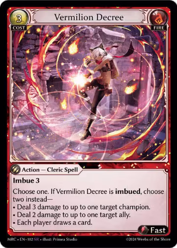 Vermilion Decree (102), Mercurial Heart — Grand Archive card price
