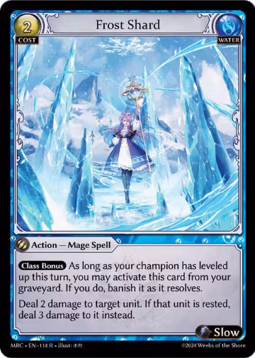 Frost Shard (114), Mercurial Heart — Grand Archive card price