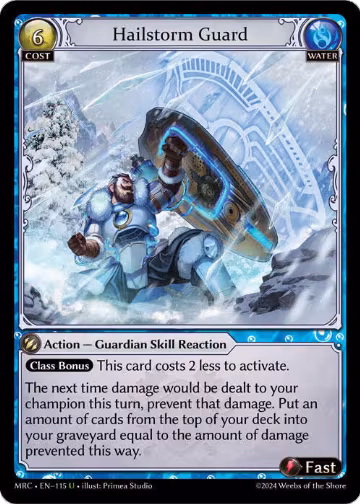 Hailstorm Guard (115), Mercurial Heart — Grand Archive card price