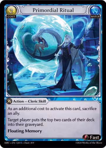 Primordial Ritual (128), Mercurial Heart — Grand Archive card price