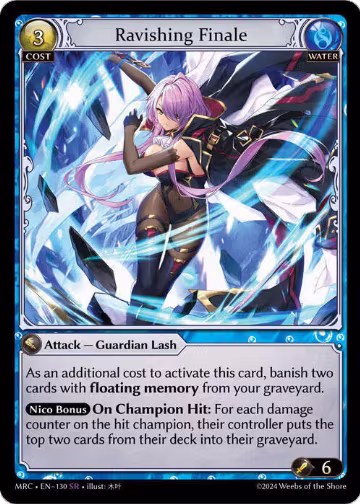 Ravishing Finale (130), Mercurial Heart — Grand Archive card price