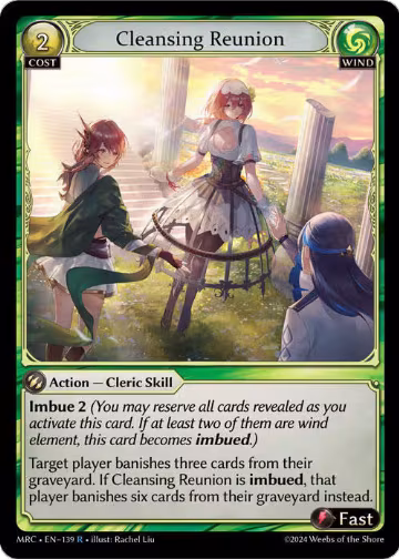 Cleansing Reunion (139), Mercurial Heart — Grand Archive card price